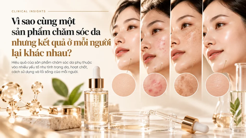 Vì sao cùng một sản phẩm chăm sóc da