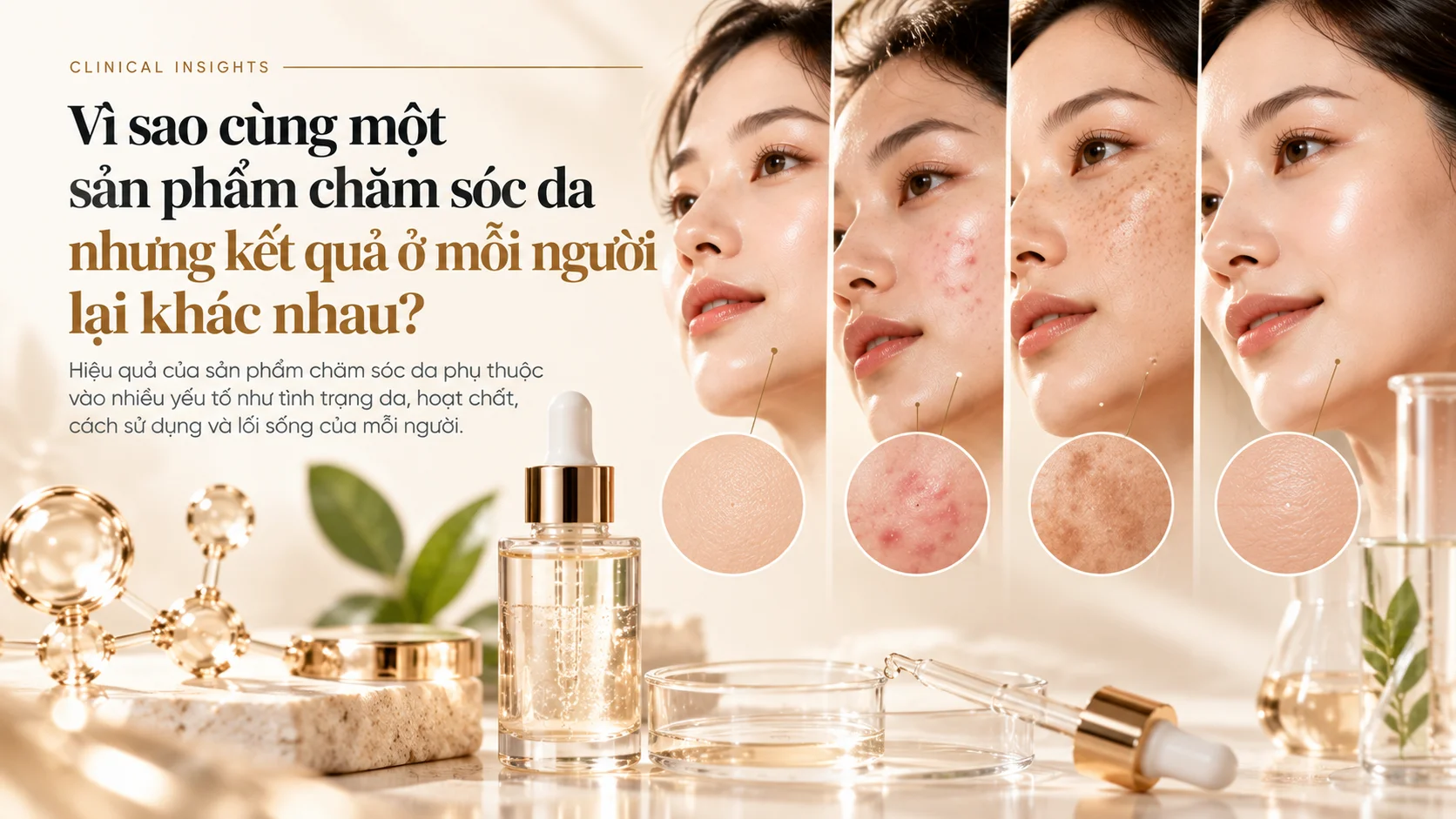 Vì sao cùng một sản phẩm chăm sóc da